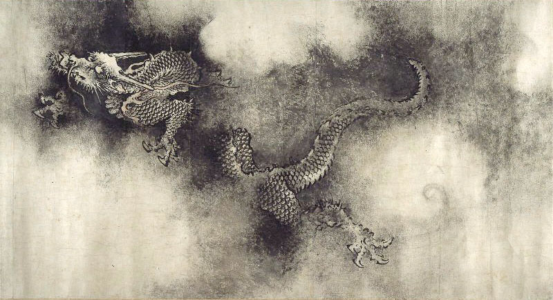 Chinese dragon painting